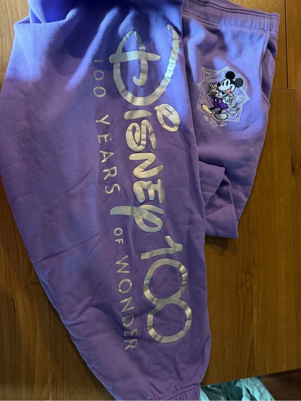 Disney Purple '100 Years of Wonder' Mickey Joggers 3X